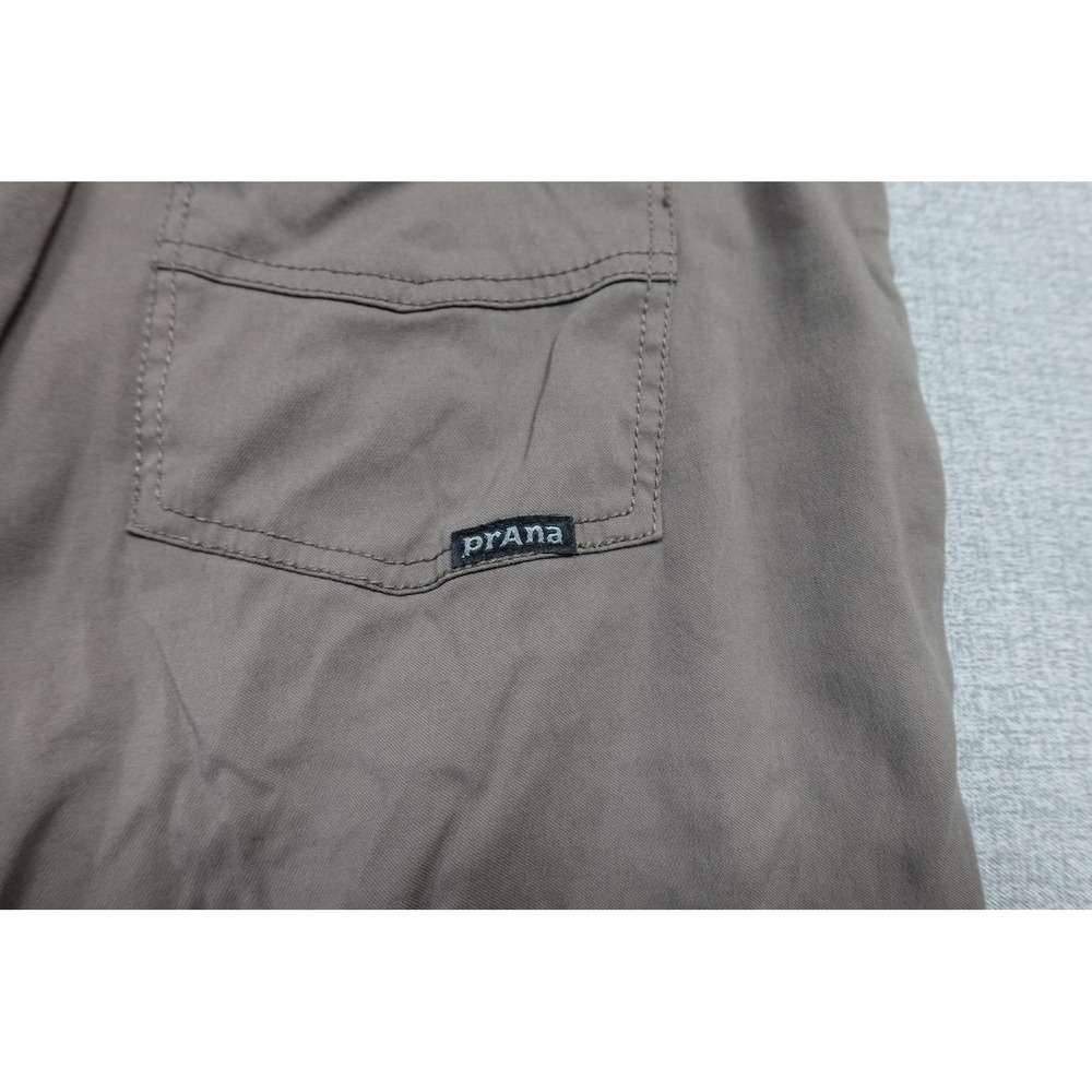 PrAna Chino Pants Mens 36x30 Brown Slim Fit Stretch Travel Casual Microfiber - Picture 2 of 11